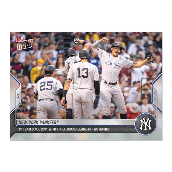 2022 Topps Now #486 New York Yankees