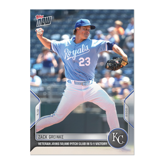 2022 Topps Now #507 Zack Greinke