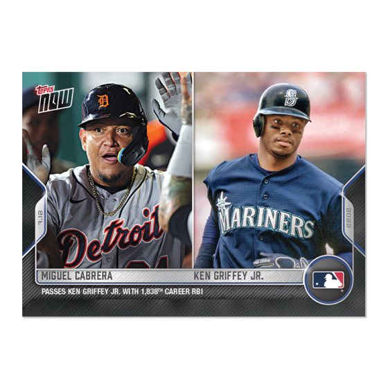 2022 Topps Now #520 Miguel Cabrera/Ken Griffey Jr.