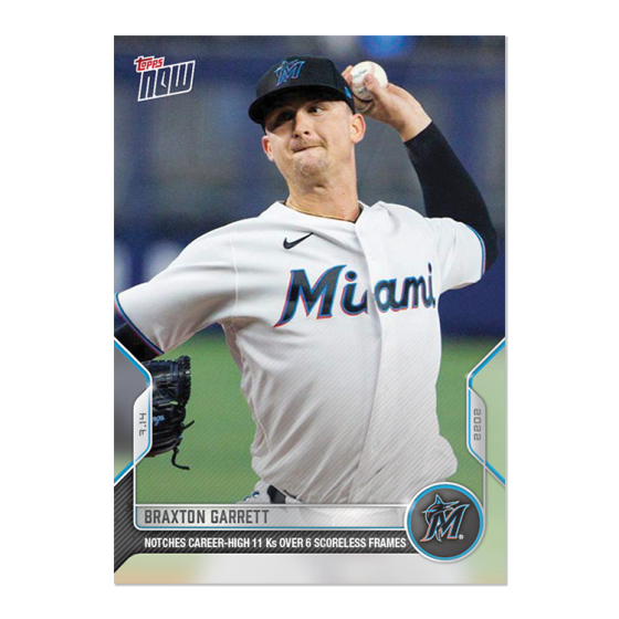 2022 Topps Now #526 Braxton Garrett