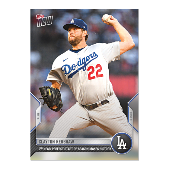 2022 Topps Now #536 Clayton Kershaw