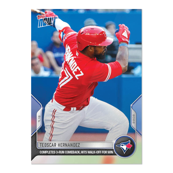 2022 Topps Now #542 Teoscar Hernández