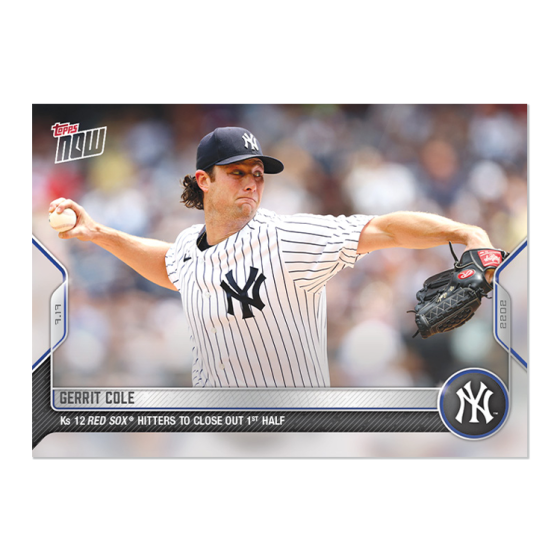 2022 Topps Now #554 Gerrit Cole