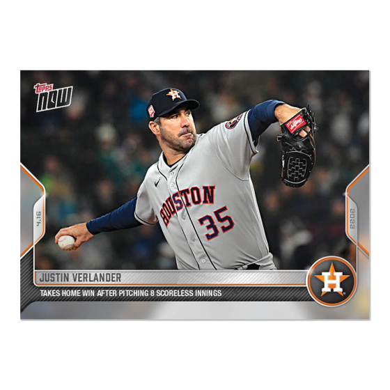 2022 Topps Now #63 Justin Verlander