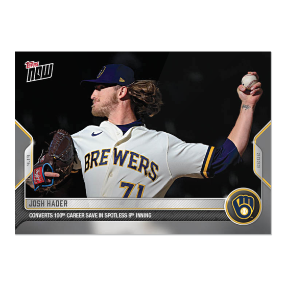 2022 Topps Now #65 Josh Hader
