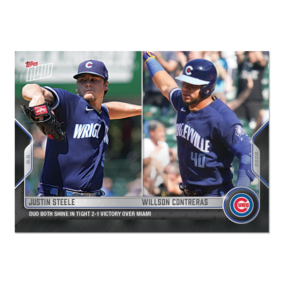 2022 Topps Now #658 Justin Steele/Willson Contreras