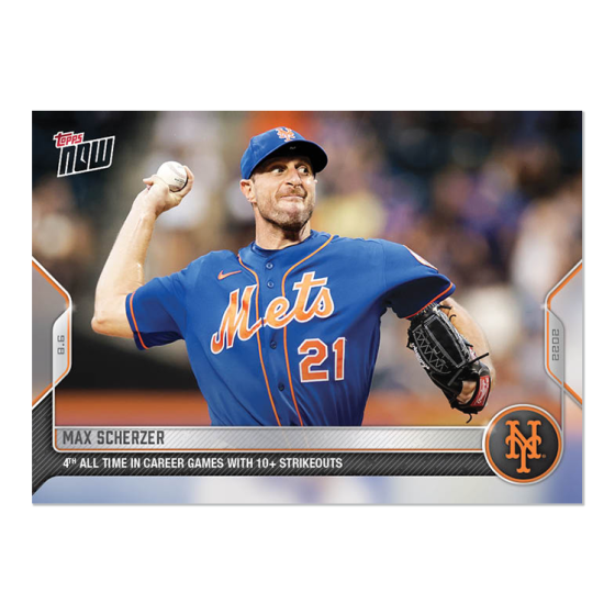 2022 Topps Now #662 Max Scherzer
