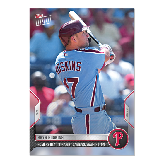2022 Topps Now #668 Rhys Hoskins