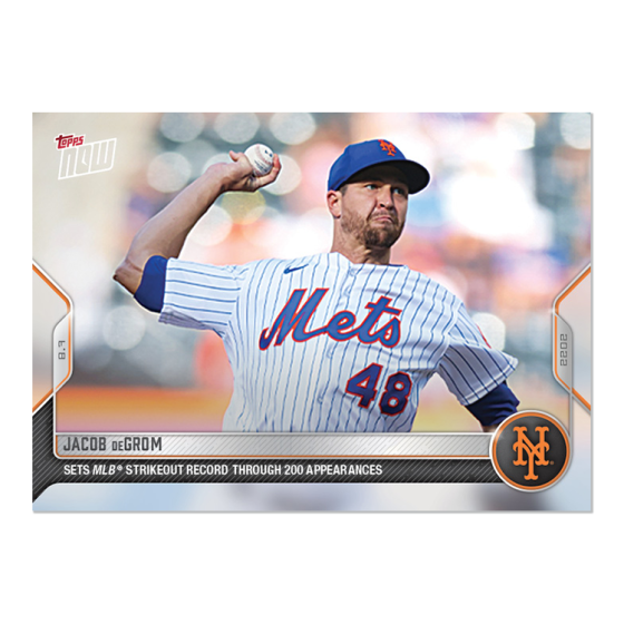 2022 Topps Now #671 Jacob deGrom