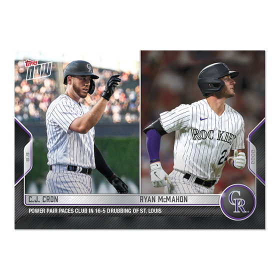 2022 Topps Now #677 C.J. Cron/Ryan McMahon