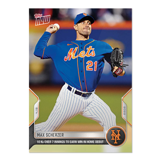 2022 Topps Now #68 Max Scherzer