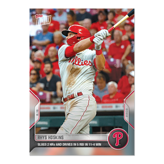 2022 Topps Now #718 Rhys Hoskins
