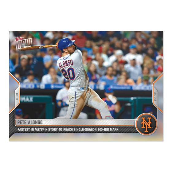 2022 Topps Now #738 Pete Alonso