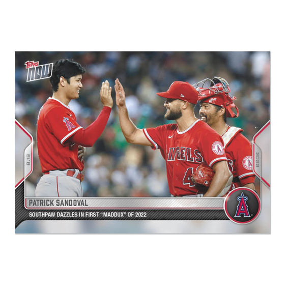2022 Topps Now #741 Patrick Sandoval