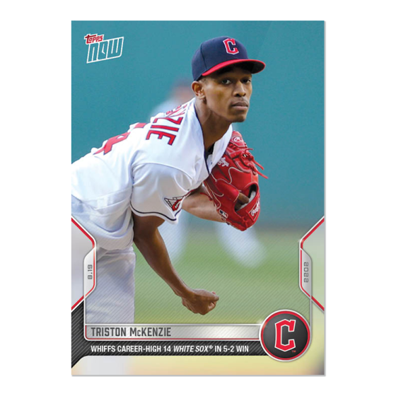 2022 Topps Now #742 Triston McKenzie