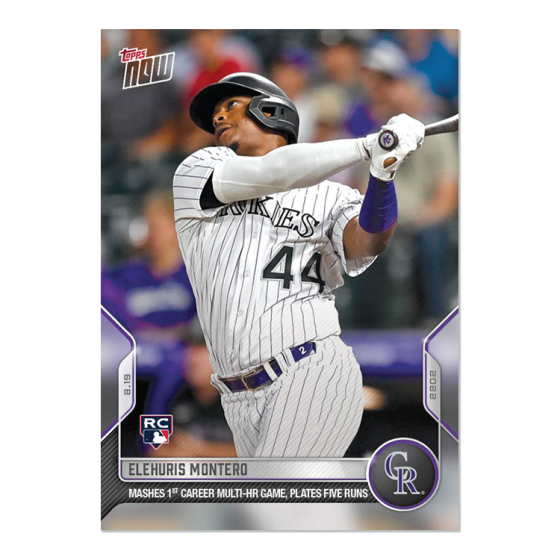 2022 Topps Now #743 Elehuris Montero