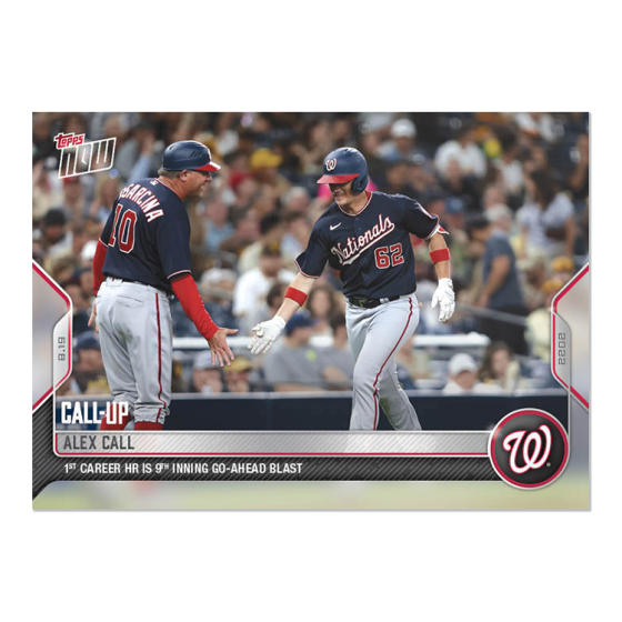 2022 Topps Now #744 Alex Call