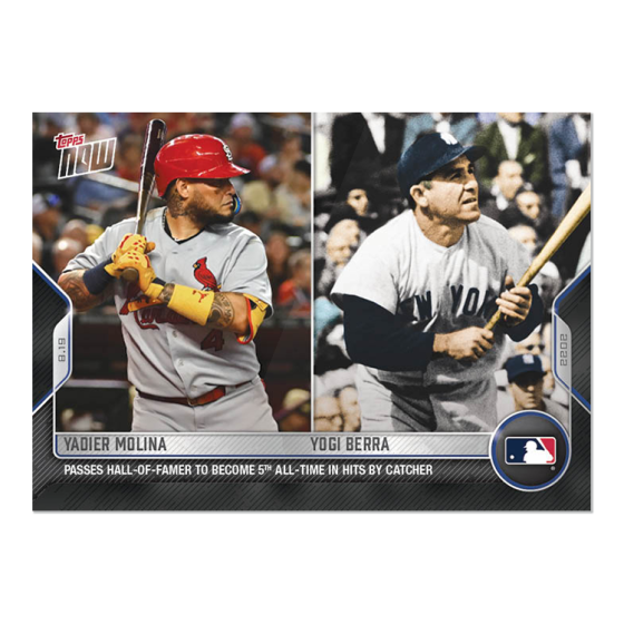 2022 Topps Now #746 Yadier Molina/Yogi Berra