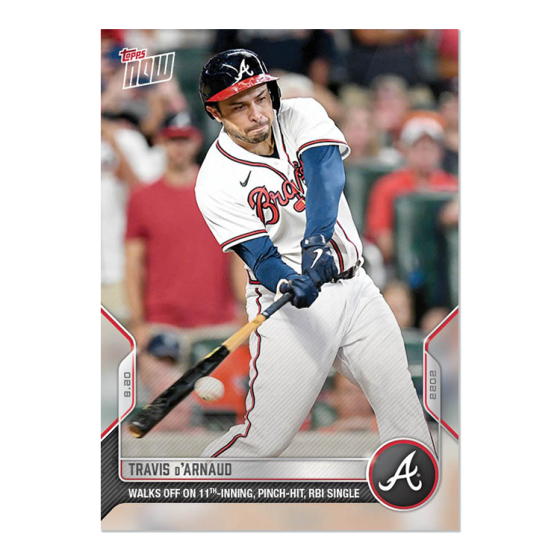 2022 Topps Now #748 Travis d'Arnaud