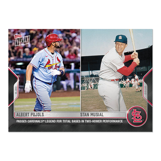 2022 Topps Now #750 Albert Pujols/Stan Musial
