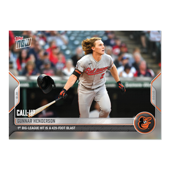 2022 Topps Now #819 Gunnar Henderson