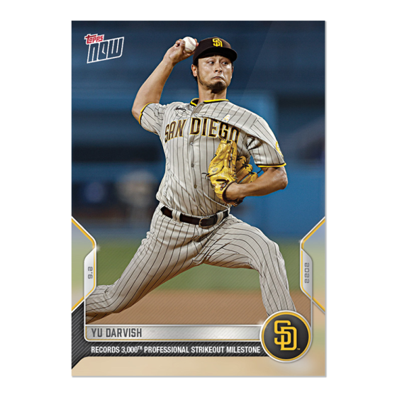 2022 Topps Now #829 Yu Darvish