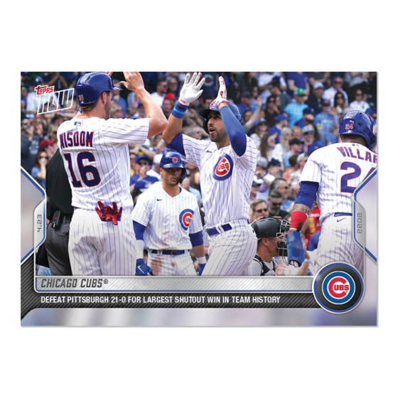 2022 Topps Now #85 Chicago Cubs