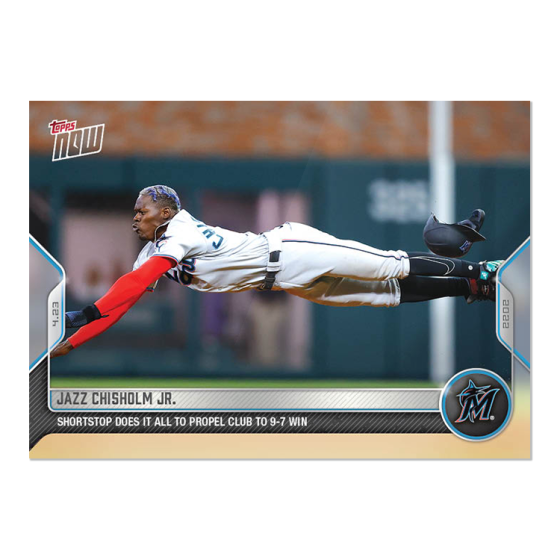 2022 Topps Now #87 Jazz Chisholm Jr