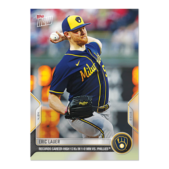 2022 Topps Now #93 Eric Lauer