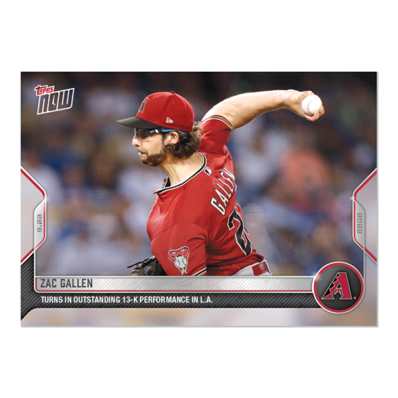 2022 Topps Now #944 Zac Gallen