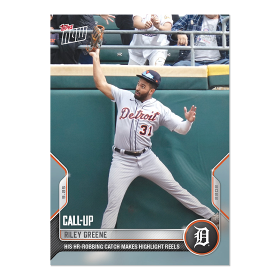 2022 Topps Now #957 Riley Greene