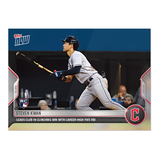 2022 Topps Now #958 Steven Kwan