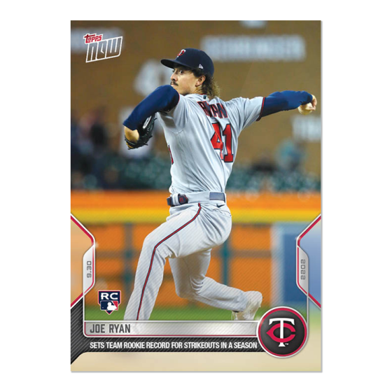 2022 Topps Now #986 Joe Ryan