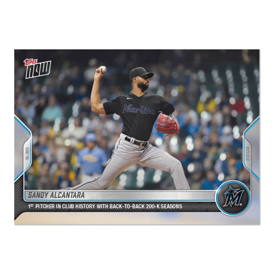 2022 Topps Now #988 Sandy Alcantara