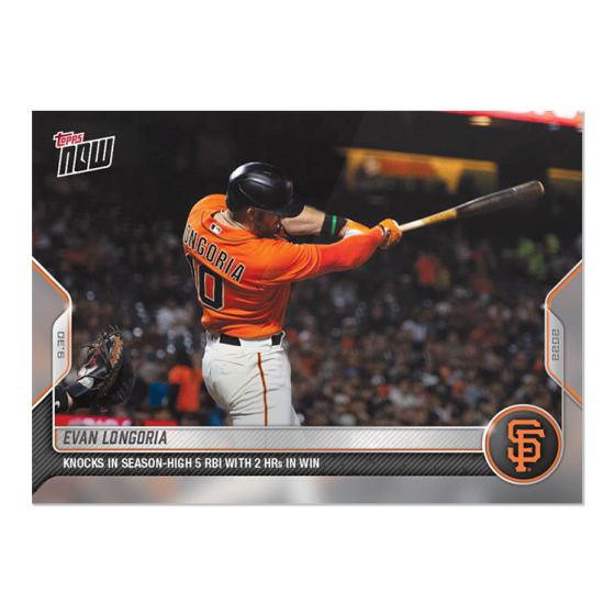 2022 Topps Now #993 Evan Longoria