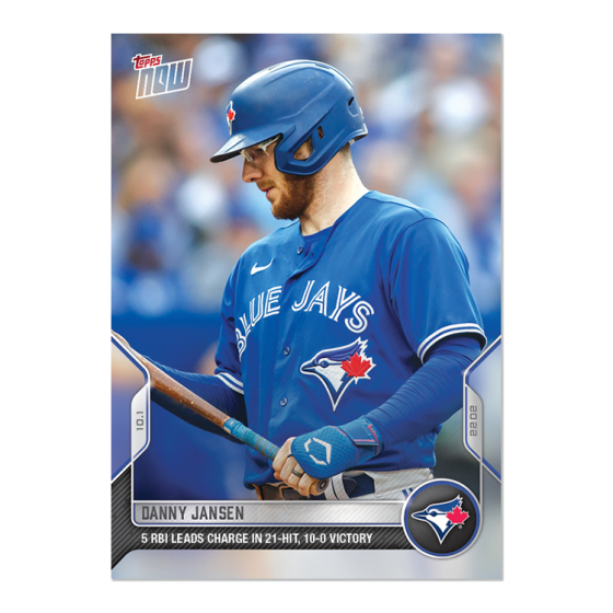 2022 Topps Now #996 Danny Jansen