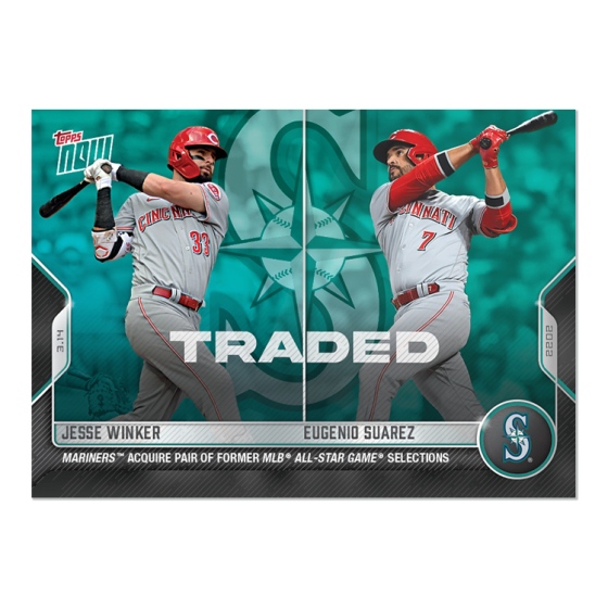 2022 Topps Now #ST-5 Jesse Winker / Eugenio Suarez