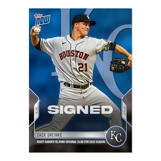 2022 Topps Now #ST-7 Zack Greinke