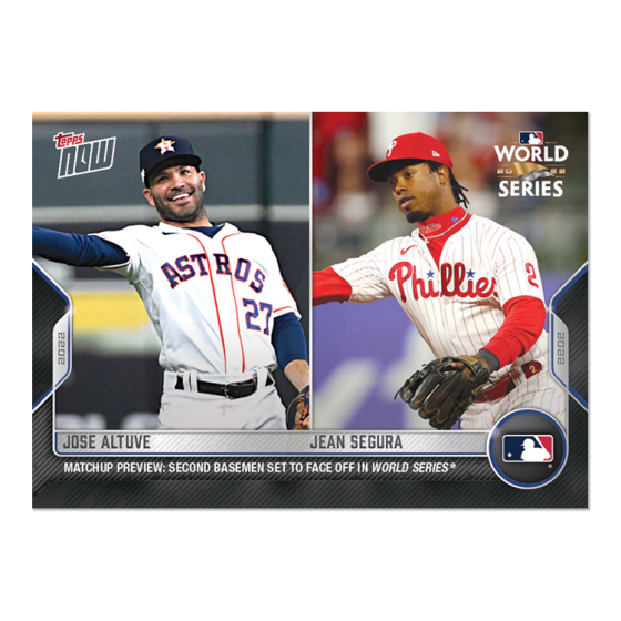 2022 Topps Now #WSM-3 Jose Altuve / Jean Segura