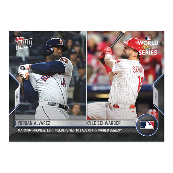 2022 Topps Now #WSM-8 Yordan Alvarez / Kyle Schwarber