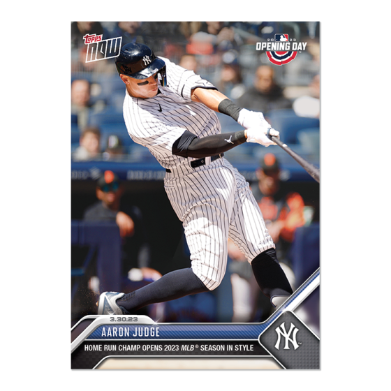 2023 Topps Now #1 Aaron Judge