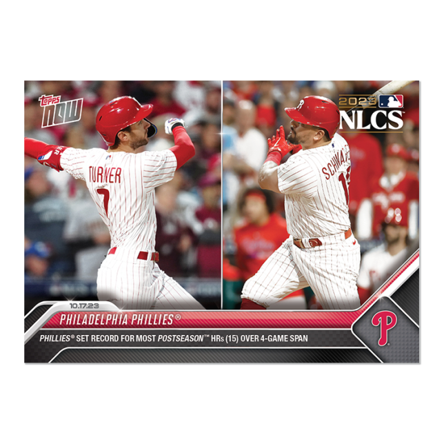 2023 Topps Now #1013 Philadelphia Phillies Trea Turner Kyle Schwarber