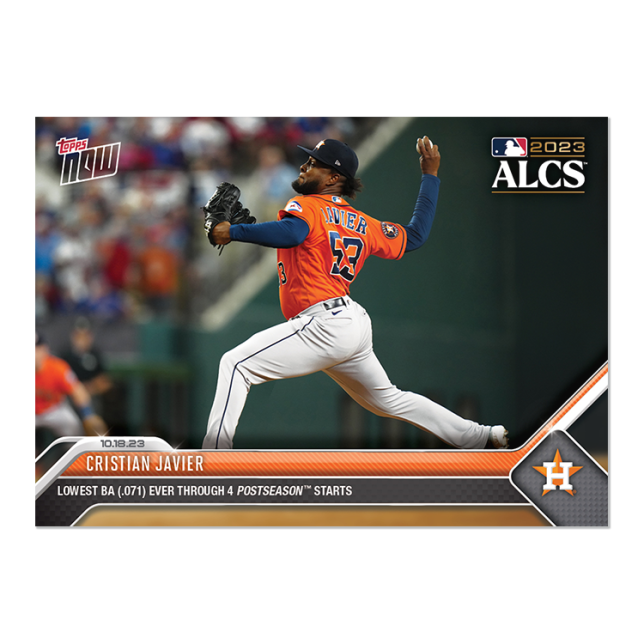 2023 Topps Now #1015 Cristian Javier
