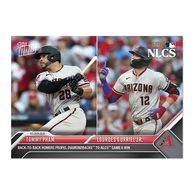 2023 Topps Now #1035 Tommy Pham/Lourdes Gurriel Jr.