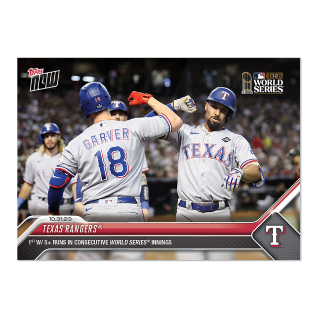 2023 Topps Now #1070 Texas Rangers