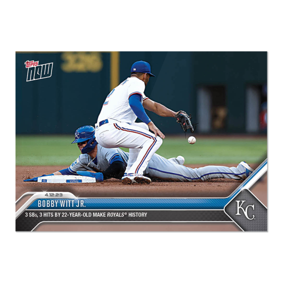 2023 Topps Now #113 Bobby Witt Jr.