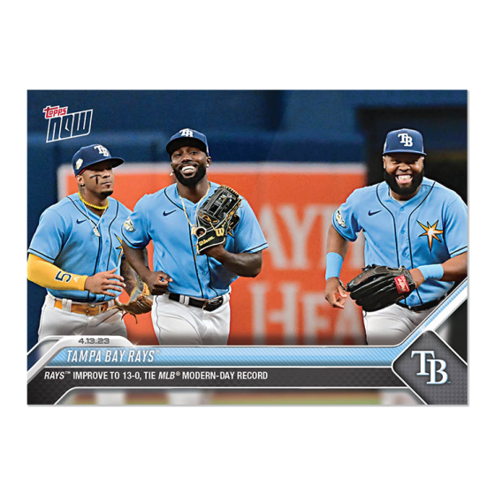 2023 Topps Now #116 Tampa Bay Rays