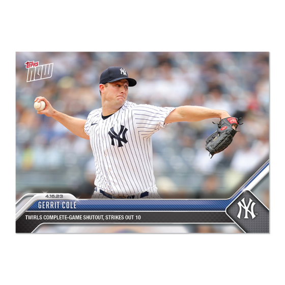 2023 Topps Now #134 Gerrit Cole