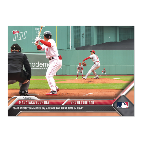 2023 Topps Now #140 Shohei Ohtani/Masataka Yoshida