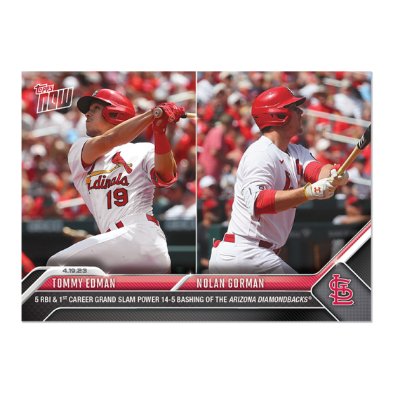 2023 Topps Now #147 Tommy Edman Nolan Gorman